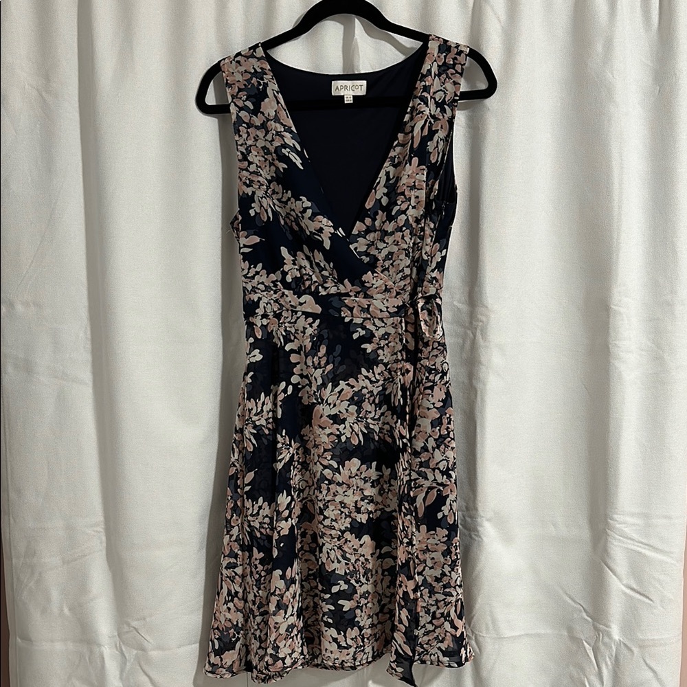 Navy/pink Boutique dress, brand Apricot